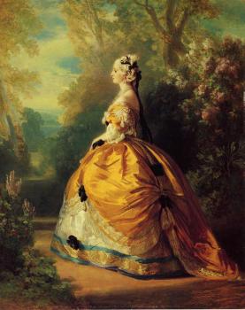 Franz Xavier Winterhalter : The Empress Eugenie a la Marie Antoinette